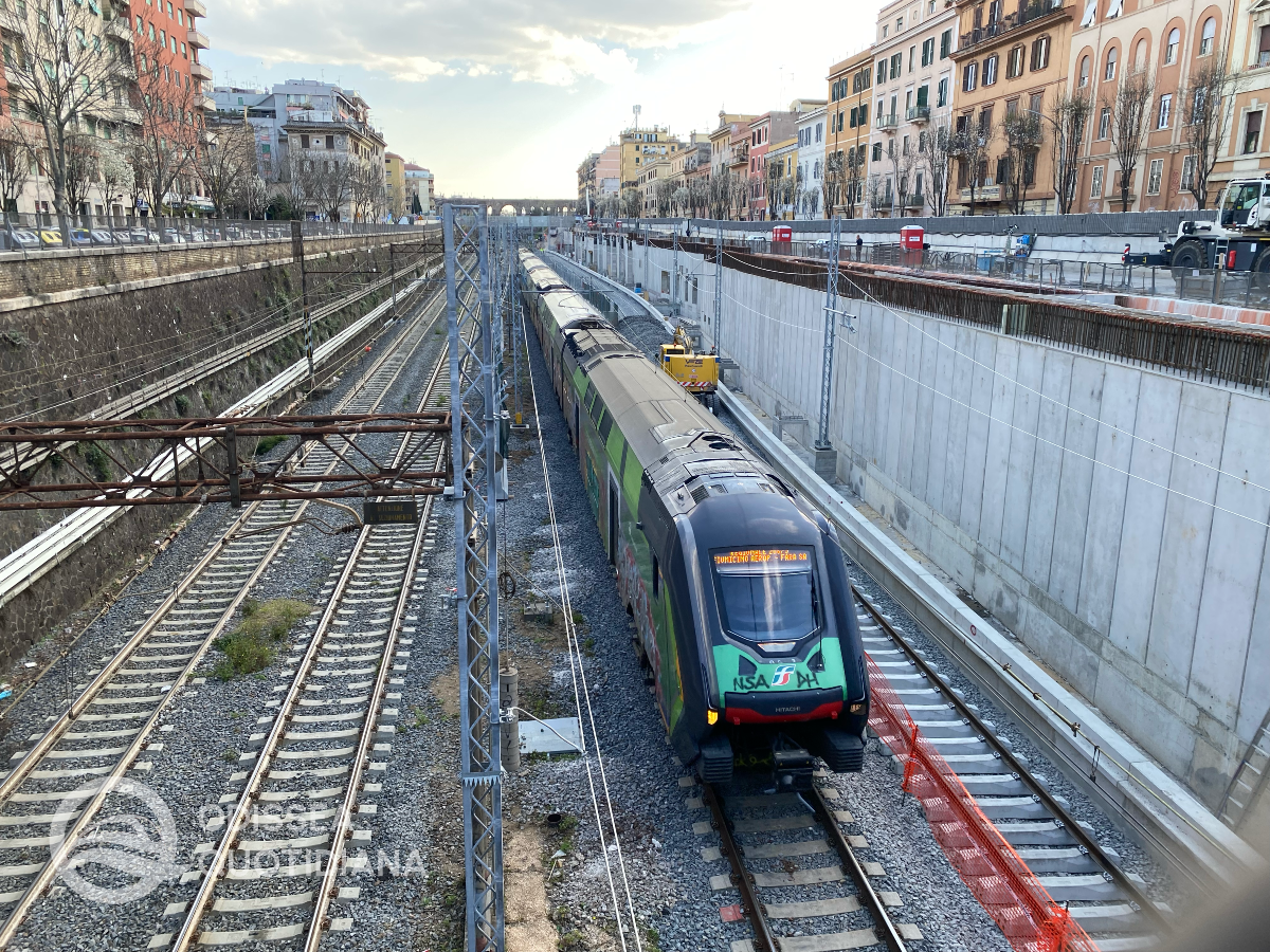 Pigneto FS: posato il binario pari della nuova stazione - 