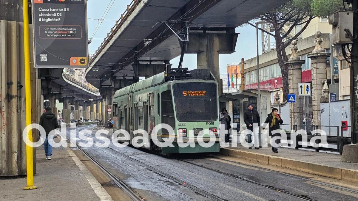 Tram sospesi tra Largo Preneste e Termini: linee 5 e 14 modificate dal 4 al 6 marzo - 
