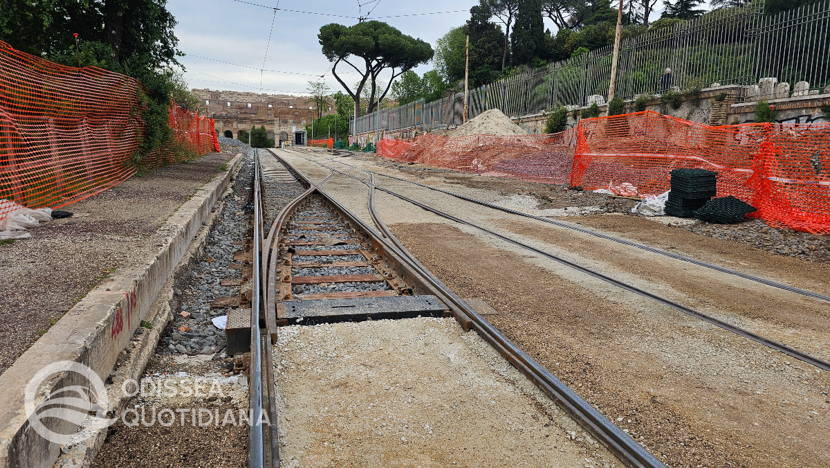 Tram: comincia il rinverdimento al Parco del Celio, lavori verso la fine - 