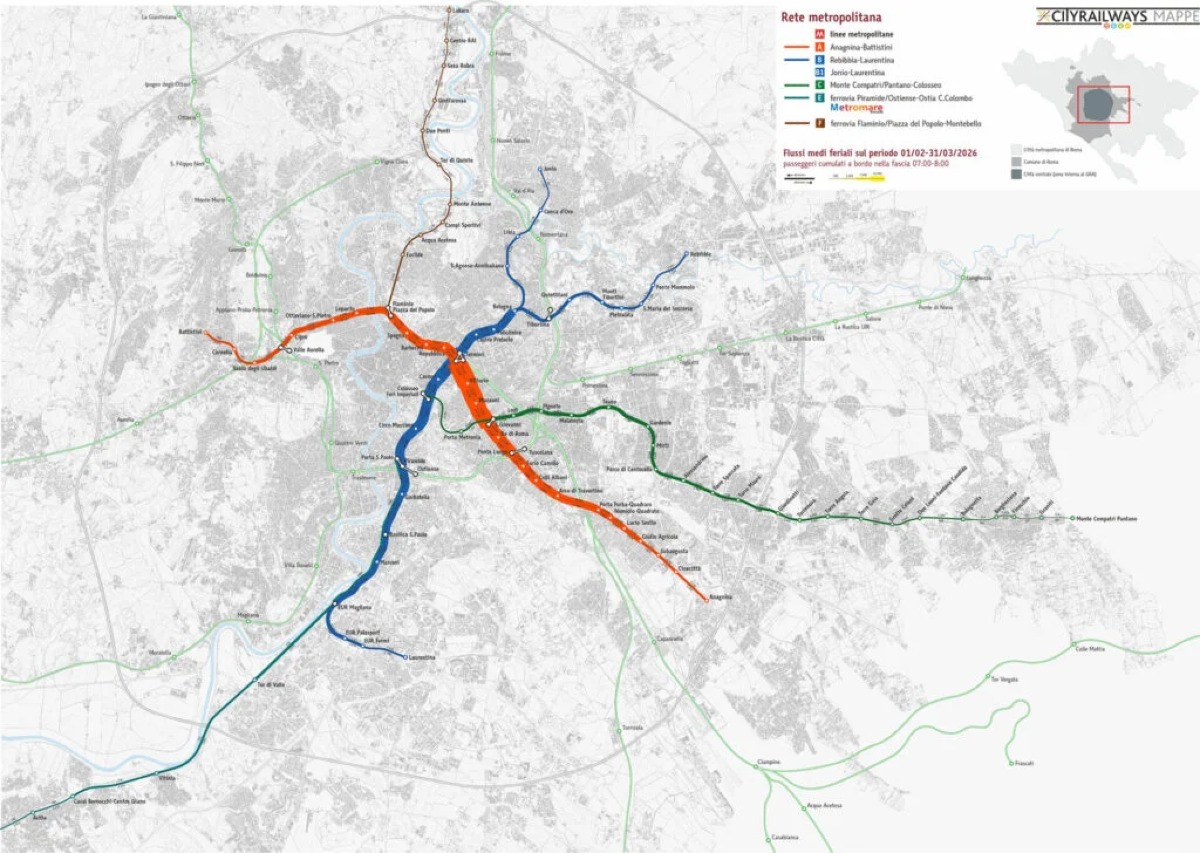 Metropolitane: l'analisi dei big data di Cityrailways - 