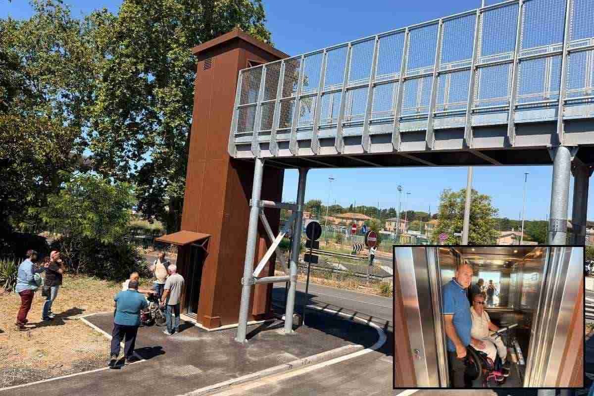Ostia Antica: polemica sugli ascensori appena inaugurati - Foto ilmarforio.it