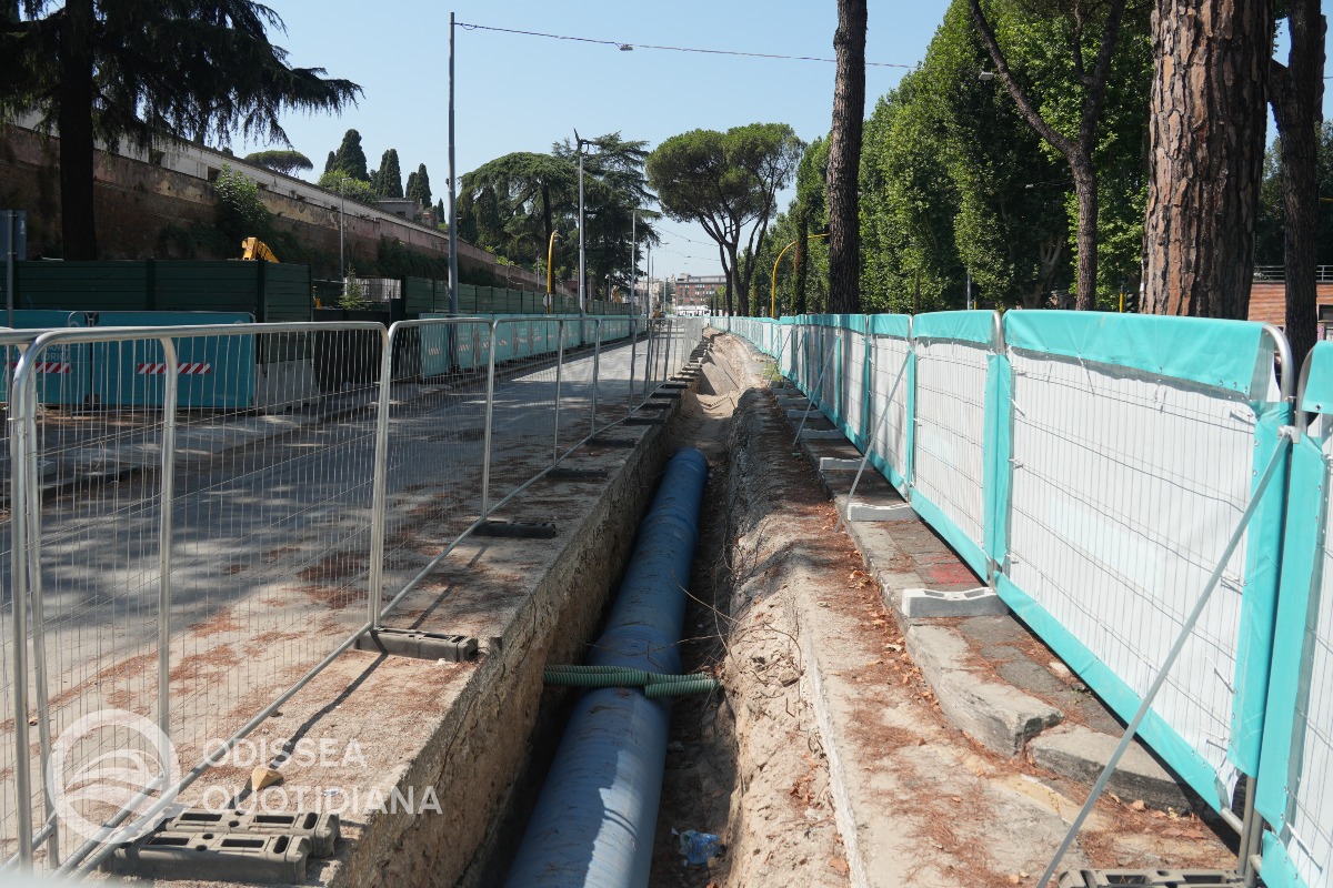 Tramvia Tiburtina: lo stato avanzamento lavori a inizio agosto - 