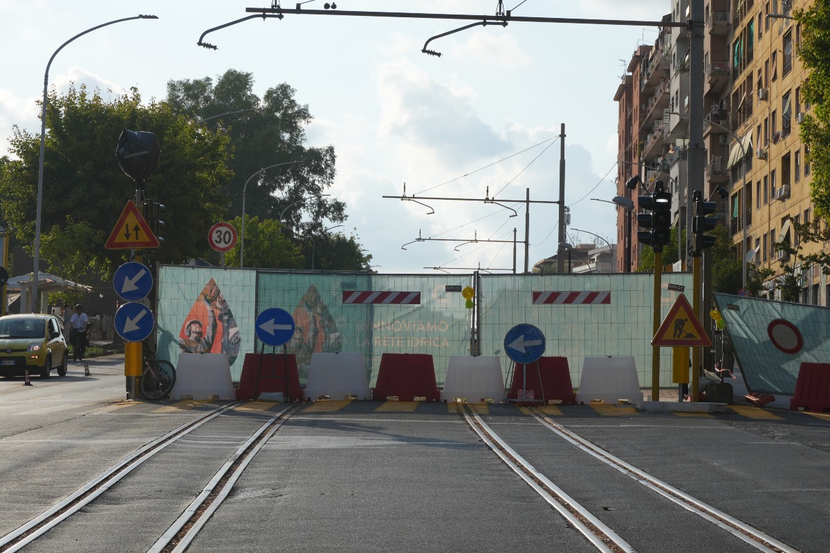 Tramvia Termini-Tor Vergata: avanti fino al 19 ottobre con i lavori su via Casilina - 