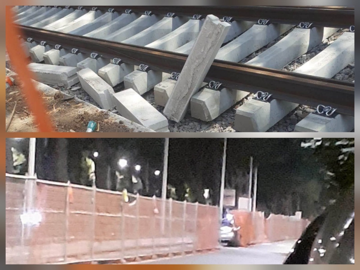 Tramvia Togliatti: auto sfonda le transenne e danneggia il cantiere - 