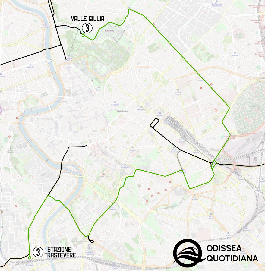 #tram #mappa #linea3