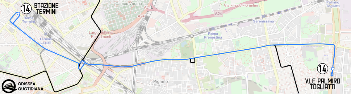 #tram #mappa #linea14