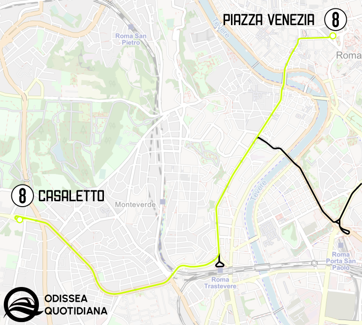 #tram #mappa #linea8