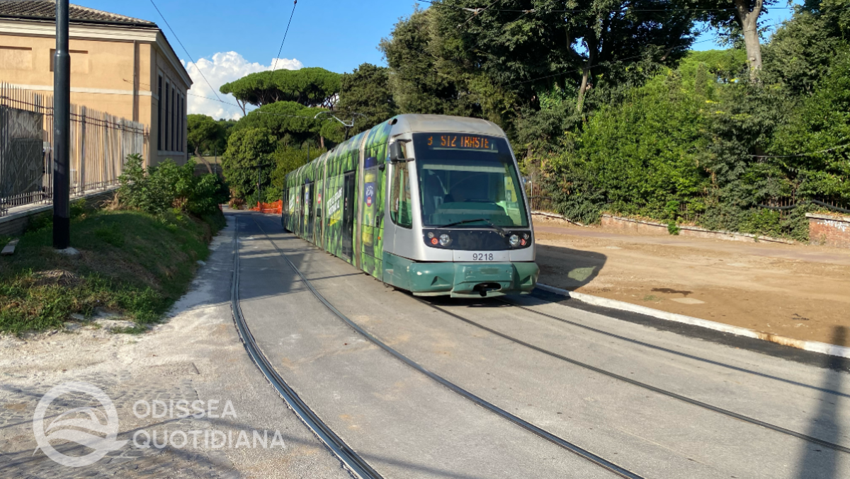 Tram: nuove limitazioni serali per le linee 3L e 8 per lavori al Parco del Celio - 