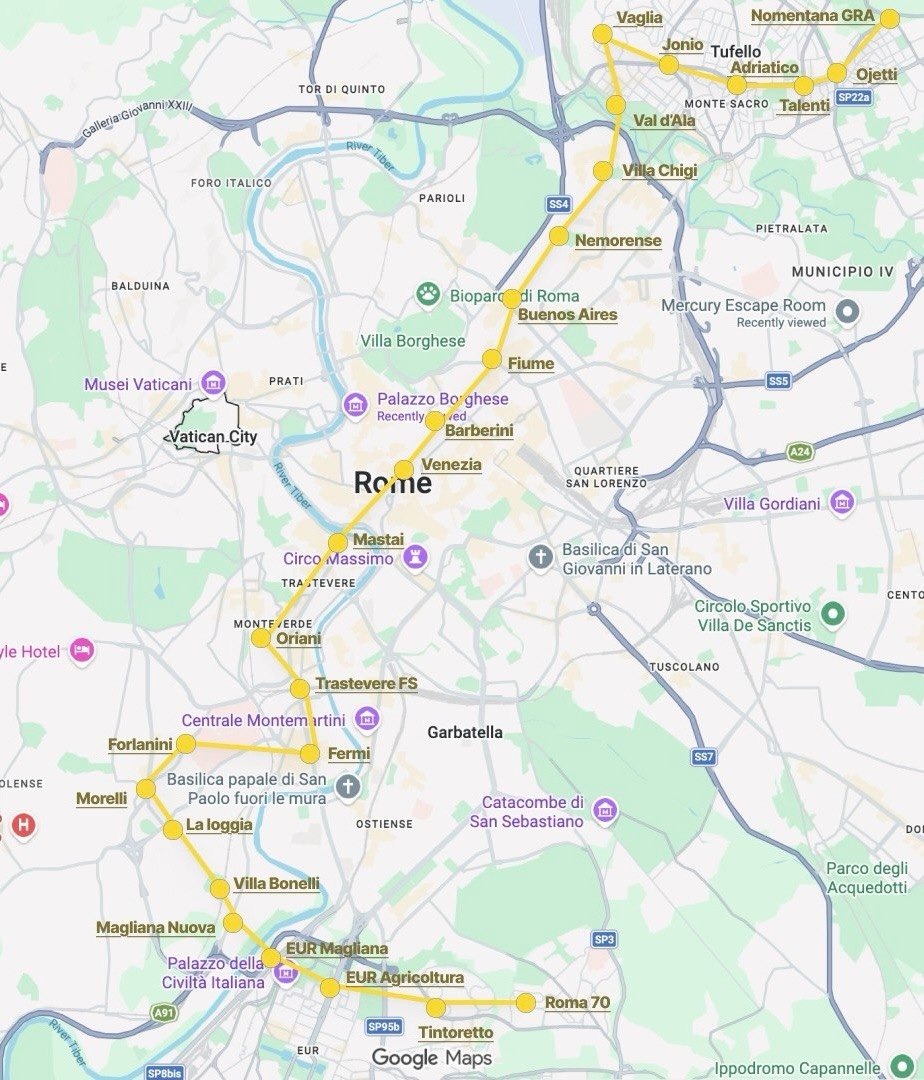 Nuovo tracciato metro D